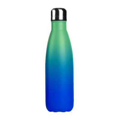 China Sustainable Economical Double Wall Sport Copper Stainless Steel Vacuum Cola Shape Beverage Insulated Water Bottles With Custom Colored Logo for sale