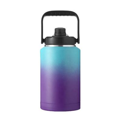 China Hot Sale Stainless Steel Leakproof Vacuum Flask Viable Insulated Beer Shaker 1 Per Gallon, 128oz Sport Shaker Glass Water Bottle for sale