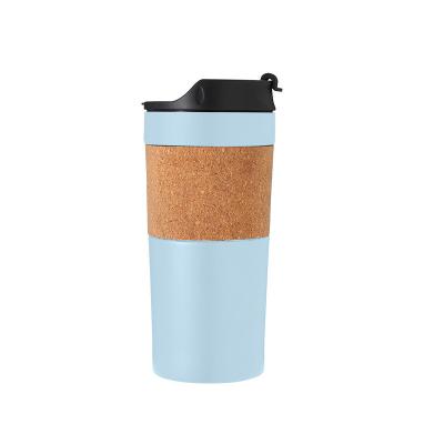 China Custom Sustainable 16oz Double BPA Free Wall Insulated Thermal Wine Mug Coffee Tumbler With Lid for sale