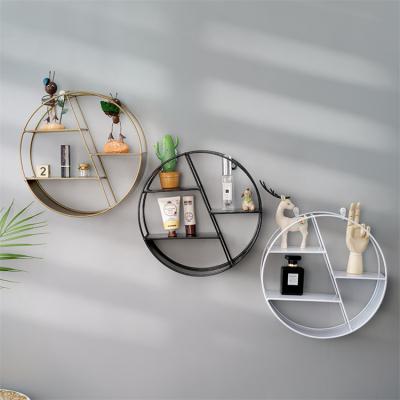 China Nordic Style Eco-friendly And Conveniently Nordic Wall Hanging Creative INS Wall Rack Bedroom Wall Hanging Decoration for sale