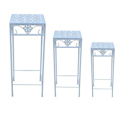 China European Style Eco-friendly Garden Factory Direct Selling Outdoor Iron Art Set Flower Stand Three for sale