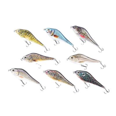 China 2021 Vivid Fish Action Fishing Jerkbait 155mm/73.8g European Musky Topwater New Floating Ann Sink Fishing Lures for sale