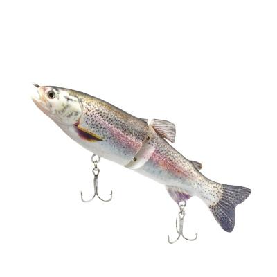 China ABS Plastic Bass Fish Lure New Section High Performance High Quality 2 Segments Bait Swimbait Aritificial Fishing for sale