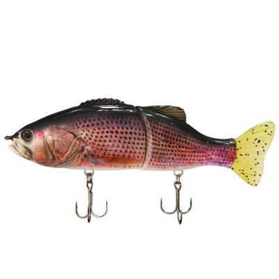 China Custom Jointed Section ABS Plastic Trout Fishing Lure For Bass Fishing Lure Groundbait Tackle Bait for sale