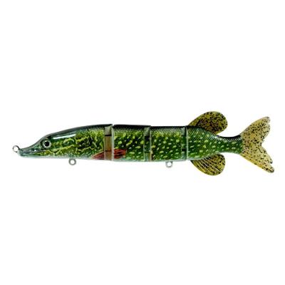 China Large 260mm 108g Sized Musk Soft Hard Body ABS Plastic Fishing Lures Pike Fin for sale