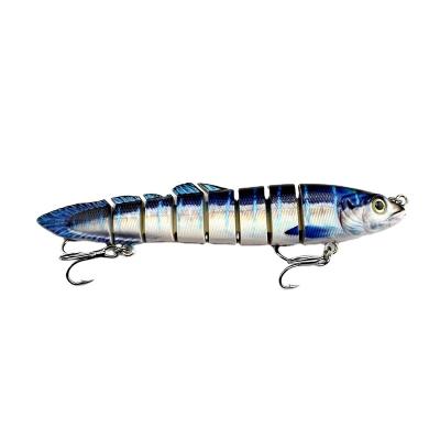 China ABS Plastic Newup Fishing Lure Multi Joints Hard Bait Realistic Joint Primer 146mm/25.2g Eight-section Loach 8 Segments Swimbait Fishing Lure for sale