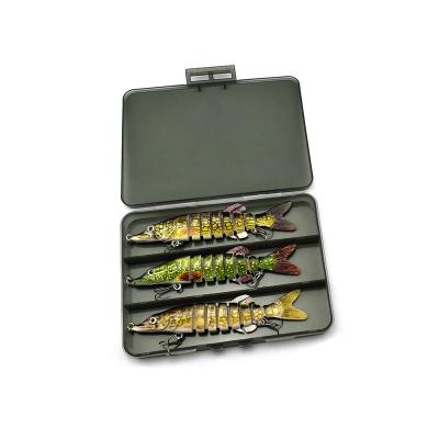 China Ocean 3pcs in Box Set Package OEM Pack Tackle Fishing Hard Swimbait Joints 8 Lures Fishing Tackle Lures Loach OEM Factory for sale