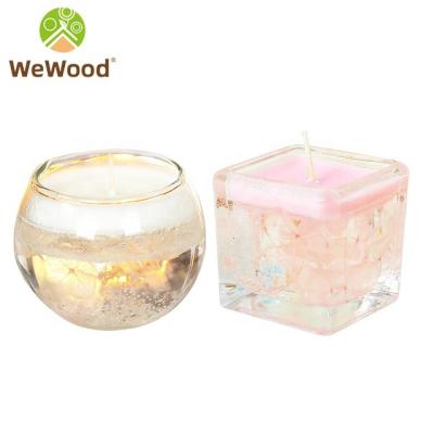 China Europe Custom Glass Jars For Candle Making Vintage Square Unique Empty Container Glass Jar For Candle for sale