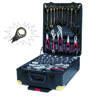 China 186pcs Car Tool Kits Swiss Ratchet Wrench Socket Pliers Screwdriver Kraft With Tool Kit Hand Tools Set for sale