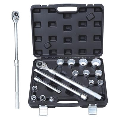 China Auto repair tools hot sale high quality matte 16 piece truck repair 3/4dr. Telescopic ratchet grip set for sale