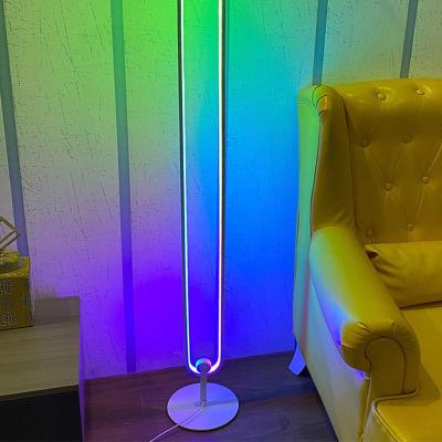 China Modern Professional Customize Smart Home Standing Decorative Ambient Light Lightning Sunset Floor Lamp App Pendant and Outdoor for sale