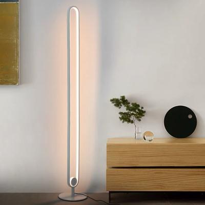 China Custom High Quality Floor Lamp Modern Smart Led Light Arc Fan for Modern Living Room Bedroom Gaming Room RGB and Warm for sale