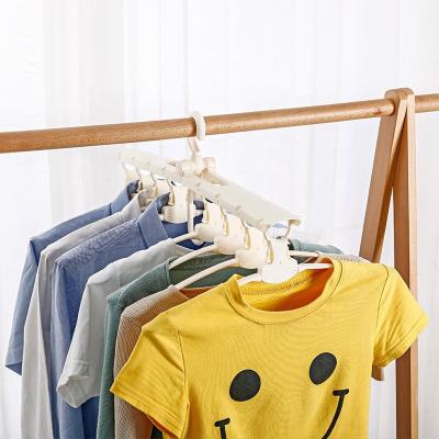 China Household Folding Hangers Space Saving Modern Storage, One Hanger For Hanging Eight Clothes Drying Racks for sale