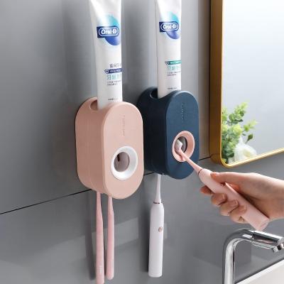 China Two Stored Tooth Brushing And Toothpaste Vending Machine Wall Mounted Plastic Toothbrush Holder for sale