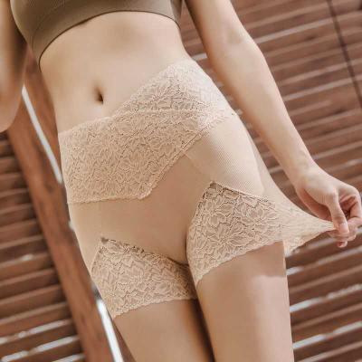 China Breathable Seamless Women Shapers High Waist Slimming Lady Lace Tummy Control Shorts Shapewear Underwear for sale