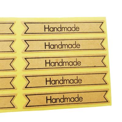 China 100pcs Self Adhesive Per Package Strip Long Shape Handmade Sealing Sticker For Handmade Products Package Label for sale