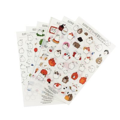 China Cute Scrapbooking Sticker 6 Sheet Paper Stickers Cartoon Netbook Scrapbooking Sticker / Pack Rabbit Factory Directly. for sale