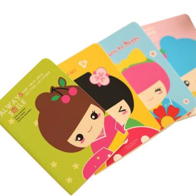 China Wholesale Cute Cartoon Japanese Kimono Girl Notebook Paper Notebook Diary Notebook Students Stationery Small for sale