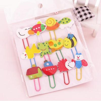 China Metal /lot cartoon bee animal bird form paper clip metal clip for books stationery school supplies for sale