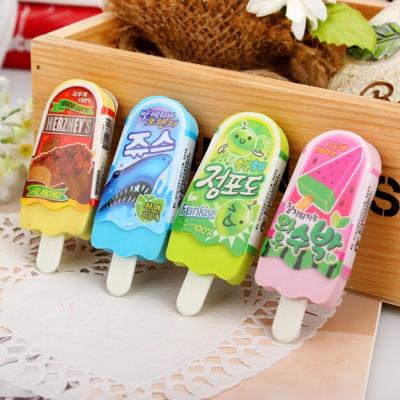 China 3D assembly rubber eraser/Eco-friendly/Cute/Novelty/Manual/mini ice cream shape eraser Student School Supplies Gift fancy material escolar stationery for sale