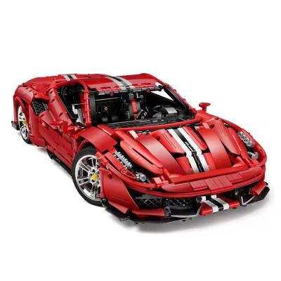 China Italian DIY TOY Cada C61042W Super Car 1:8 Maintenance 488Pista Building Block Plastic Bricks Ship Racing Car Building Block Legoing for sale