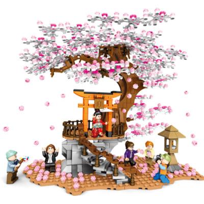 China Romantic DIY TOY China Wholesale Sembo Tree Block Girls Cherry Blossom Building Blocks Toy Set 601076 slegoinglys for sale