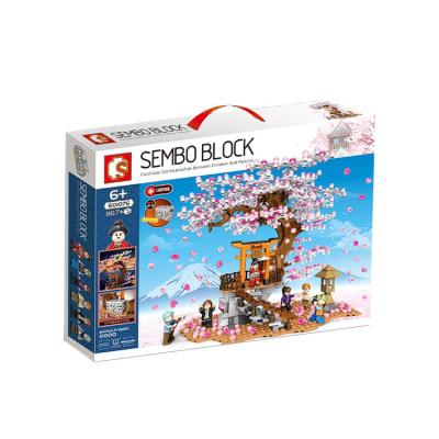 China Toy Puzzle Buy Cheap Sembo Eco-friendly Material 601076 Beautiful Girls Promotion Plastic 3d Street View Diy Wholesale Building Blocks For Kids for sale