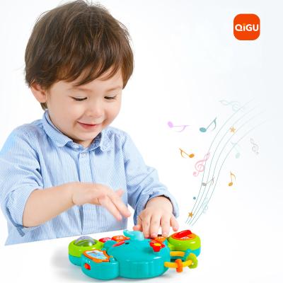 China Beautiful Amazon Electronic Hot Blue Elephant Soundtrack Piano Musical Toy For Baby Multi Function Play Set for sale