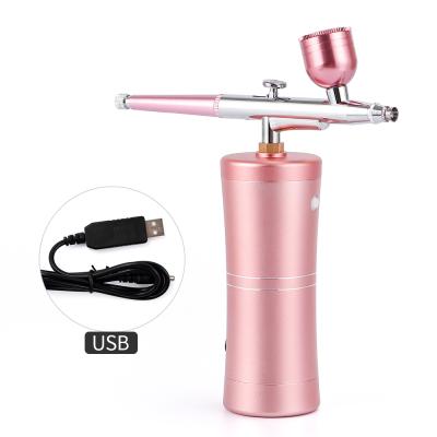 China New Aerografo Mini Airbrush Aerografo Reposteria Wireless Kit Compressor Pets Nail Art Airbrush Makeup Oxygen Spray Guns Aerosol Paint for sale