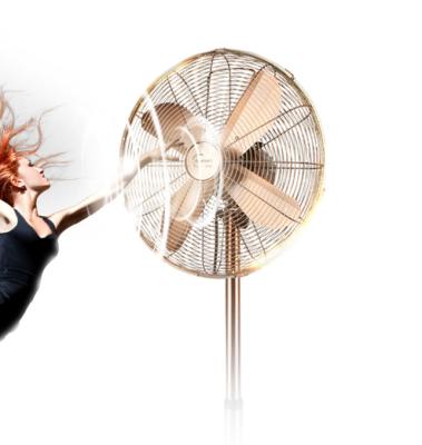 China Wholesale Retro Strong Wind Stand Fan Metal Material 16 Inch Electric Fan for sale