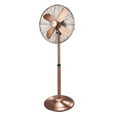 China 2020 Soft Wind Luxury Design Metal Stand Fan With Full Copper Motor for sale