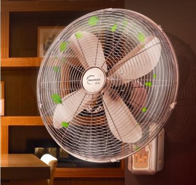 China Strong Wind 16 Inch Antique Decorative Electric Metal Wall Fan With Remote Control for sale