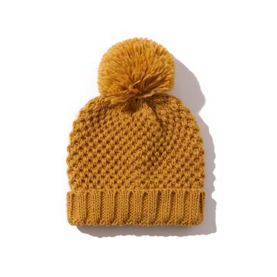 China COMMON Custom Winter Hats Crochet Hat Pompom Knitted Beanie Hat for sale