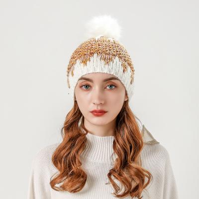 China Wholesale Custom Winter COMMON Beanie Hat With Pom de Pom Pom Hat Knit Cap Winter Hats for sale