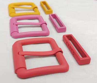 China Custom Paint Buckle Shoe Factory Shoe Ladies Baking Shoes Buckles Colorful Custom Size With Small MOQ for sale