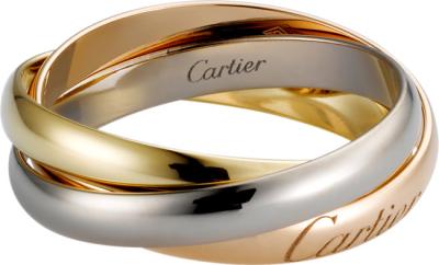 China Cartier de Cartier ring, 18 k white gold, 18 k pink gold, 18 k yellow gold  Factory for sale