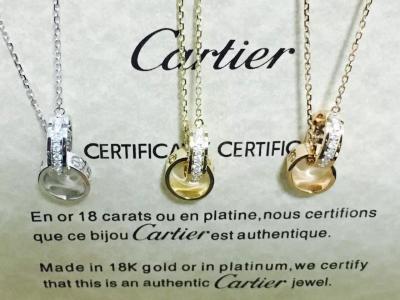 China Cartier Love Necklace 18K Gold with Natural Diamonds most popular hot selling jewelry wholesale factory for sale