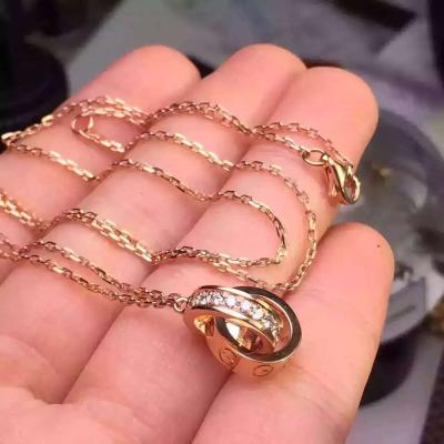 China Cartier Love  necklace, 18K  gold, set with  diamonds,free shipping,factoryprice, wholesale, hot selling jewelry B701390 for sale