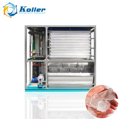 China food & Beverage Factory Koller 3tons Dish Ice Maker Machine with r22a gas for fish farm factory for sale