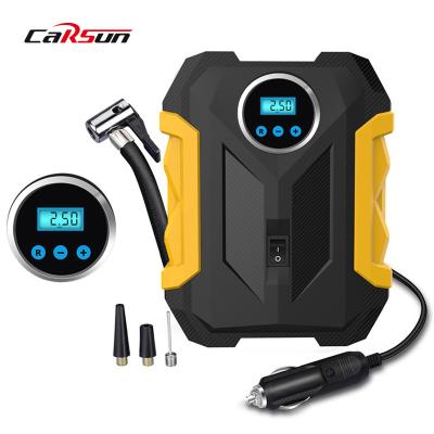 China Carsun Emergency Light Car Inflator Pump Tire Air Compressor Tire Air Compressor Digital Display Vehicle Auto Appliances Auto Inflator Car Inflator Pump for sale