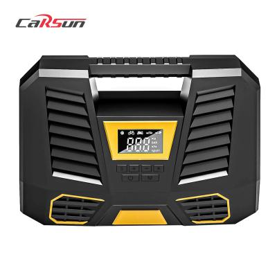 China CARSUN 180802 Portable Car Tire Inflator Durable Portable 150 PSI Electric Car Tire Inflator for Mini Digital Car Tire Inflator Electric Compressor for sale