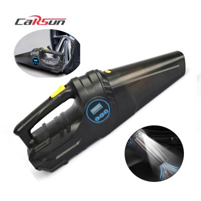 China High Power Powerful Portable Auto Tire Inflator Car Vacuum Cleaner Household Car Dual Function Car Vacuum Cleaner for sale