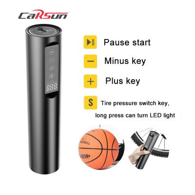 China Hot Product 12V Emergency Light CARSUN 281310 Hand Mini Portable Electric Usb Charging Cordless Rechargeable Car Battery Operated Compressor for sale