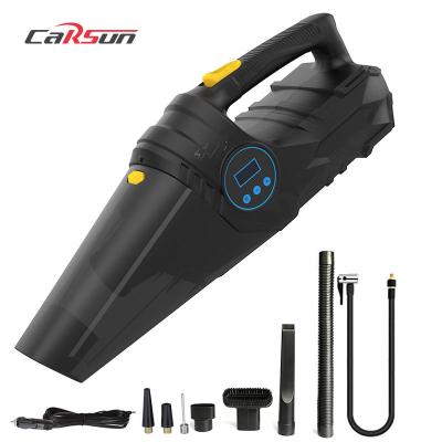 China Carsun Digital Tire Inflators Emergency Light 4 Smart Portable Powerful Wet Dry Pump 12v Electric Emergency In 1 Vacuum Car Vacuums for sale