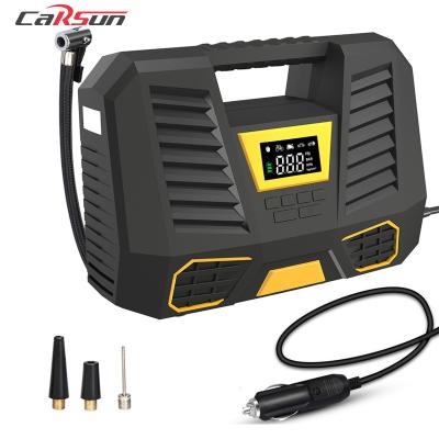 China DC 12V Portable Car Inflator Tire Compressor CARSUN Digital Tire Car Air Compressor Pump 150 PSI Car Air Compressor for Motorcycles Automatic Bicycles for sale