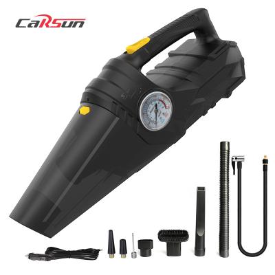 China CARSUN Motorcycle Air Compressor 12V Handheld Bicycle Pump Portable Tire Inflator Electric Motorcycle Compressor Inflators for sale