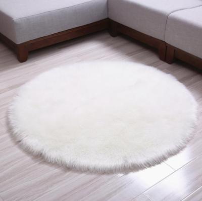 China Washable Long Hair Polyester Synthetic Sheepskin Cover For Salon for sale