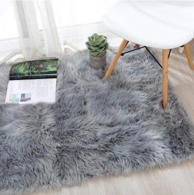 China Washable 100% Acrylic Fur Wool Blanket Shaggy Sheepskin Bed Blanket for sale