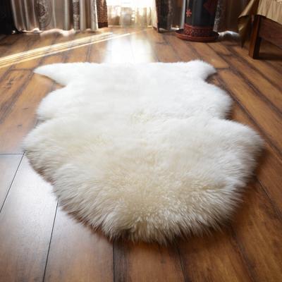 China Real anti-slip sheepskin rug for hotel and home for sale