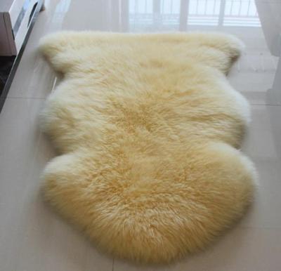 China Whitebaby Blanket Real White Sheepskin Blanket Plush Fur Blanket Fur Blankets Material And Garment Use Anti-Slip Rug For Life for sale